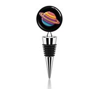 Trans Flag Saturn Human Rights LGBTQ Wine Stoppers Reusable Zinc Alloy Beverage Bottle Sealer for Party Wedding