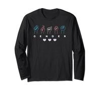 Trans Gender ASL Sign Language LGBT Pride Transgender Long Sleeve T-Shirt