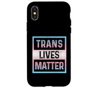 Trans Lives Matter Transgender Pride Flag LGBTQ Queer Trans Case for iPhone X/XS
