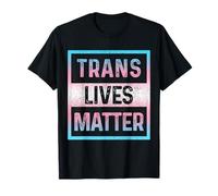 Trans Lives Matter Transgender Pride Flag LGBTQ Queer Trans T-Shirt