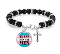 Trans Man Support LGBT Transgender Beaded Bracelet Boho Jewelry