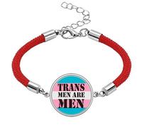 Trans Man Support LGBT Transgender Lucky Red String Bracelet Rope Bracelet Handmade
