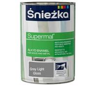 TRANS - PAL All-Purpose Oil-Based Enamel Paint for Wood & Metal - 0.8L - Durable, Weather-Resistant, Vibrant Colors - Indoor & Outdoor Use - Variety of Colours (LIGHT GREY)