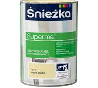 TRANS - PAL All-Purpose Oil-Based Enamel Paint for Wood & Metal - 0.8L - Durable, Weather-Resistant, Vibrant Colors - Indoor & Outdoor Use - Variety of Colours (IVORY)