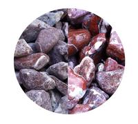 TRANS - PAL Decorative Garden Stones, Pebbles, Cobbles, Slate, Paddlestones, Gravel, Chippings, Aggregate, 20 kg (Red Wine Pebbles 10-20mm)