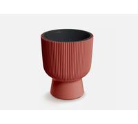 TRANS - PAL Decorative Planter with Insert, Indoor Outdoor Cylindrical Flower Pot, Multiple Sizes and Colors Large (Rusty, ⌀ 239 mm)