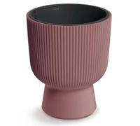 TRANS - PAL Decorative Planter with Insert, Indoor Outdoor Cylindrical Flower Pot, Multiple Sizes and Colors Large (Brown, ⌀ 298 mm)