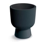 TRANS - PAL Decorative Planter with Insert, Indoor Outdoor Cylindrical Flower Pot, Multiple Sizes and Colors Large (Anthracite, ⌀ 298 mm)