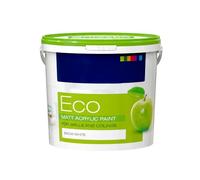 TRANS - PAL Eco White Interior Paint 5L - Matt Finish, High Coverage, Breathable Paint for Walls & Ceilings