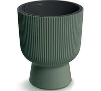 TRANS - PAL Large Flower Pot Planter Round Garden Plant Pot Indoor Outdoor Rust-Resistant Plant Container 38 x50 cm RoundPlant Pots Outdoor Round Garde (GREEN)