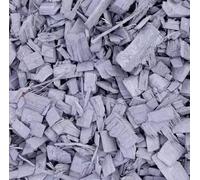 TRANS - PAL Natural Colored Wood Chips for Garden Decoration - Eco-Friendly, Safe for Plants, Available in Gray, Orange, Yellow, Red, Brown - 50L Bag (Multiple Packs) (GREY, 100L)