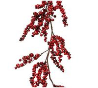TRANS - PAL Red Rowan Berry Garland 130 cm - Artificial Decorative Garland for Autumn & Winter Home Decor, Width 10 cm (4)