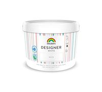 TRANS - PAL Wall & Ceiling White Paint - Big 10L Bucket | Matte Latex Interior Paint | Durable, Washable & Allergy-Friendly | Covers up to 140m²