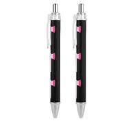 Trans Pattern Axe Novelty Ballpoint Pen Printed Retractable Black Round Barrel Fine Point Pens 0.5mm 1/2/4 Pcs