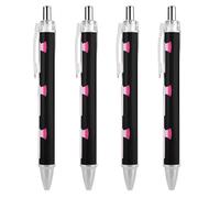 Trans Pattern Axe Novelty Ballpoint Pen Printed Retractable Black Round Barrel Fine Point Pens 0.5mm 1/2/4 Pcs