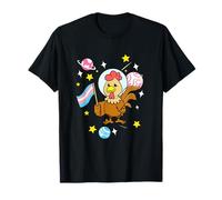 Trans Pride Chicken in Space Transgender T-Shirt