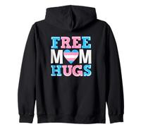 Trans Pride Free Mom Hugs Zip Hoodie