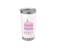 Trans Pride Happy Birthday Transgender Stainless Steel Insulated Tumbler