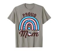 Trans Pride Rainbow Proud Mother's Day Transgender LGBT Mom T-Shirt