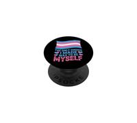 Trans Pride Shirt The Only Choice I Made Was Myself PopSockets Adhesive PopGrip