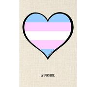 Trans Pride: Trans Pride Flag Heart Blank & Lined Journal Notebook for LGBT, Lesbian, Gay, Bisexual, Trans, and Queer Pride Gift