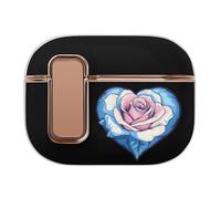 Trans Proud Rose Compatible with Airpod Pro 1/2 Case PC Scratch-Resistant Drop-Proof Protective Cover with Secure Buckle