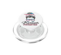 Trans Quote Pronouns Promoted Transgender Flag PopSockets PopGrip for MagSafe