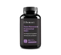 Trans-Resveratrol & NAD+ Liposomal, with Quercetin and Piperine, 580 mg per Capsule, 90 Capsules - Anti-Aging and Sirtuin Activator - Zenement