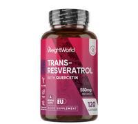 Trans Resveratrol with Quercetin - 120 Capsules - 4 Months Supply - Resveratrol Supplements - 1 Capsule a Day - Sourced from Japanese Knotweed - Non-GMO & Vegan-Friendly - Magnesium Stearate-Free