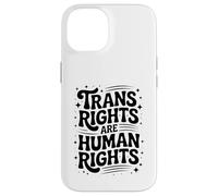 Trans Rights Are Human Rights - Bold Hand-Drawn Typography Case for iPhone 14