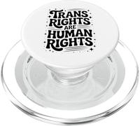 Trans Rights Are Human Rights - Bold Hand-Drawn Typography PopSockets PopGrip for MagSafe