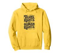 Trans Rights Are Human Rights - Bold Hand-Drawn Typography Pullover Hoodie