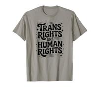 Trans Rights are Human Rights - Bold Hand-Drawn Typography T-Shirt