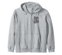 Trans Rights Are Human Rights - Bold Hand-Drawn Typography Zip Hoodie