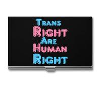 Trans Rights are Human Rights Business Card Case Slim Card Holder