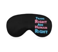 Trans Rights are Human Rights Cute Sleep Mask for Women Men Light Blocking Eye Shade Cover with Adjustable Elastic Strap
