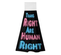 Trans Rights Are Human Rights Hang Hand Towels Kitchen Tie Towel Absorbent