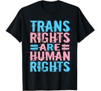 Trans Rights are Human Rights Kids Womens Mens T Shirt XL Black