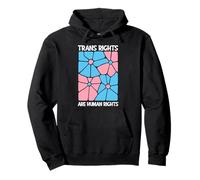Trans Rights Are Human Rights Matisse Floral Transgender Pullover Hoodie