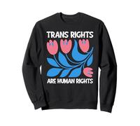 Trans Rights Are Human Rights Matisse Floral Transgender Sweatshirt