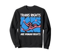 Trans Rights Are Human Rights Matisse Floral Transgender Sweatshirt