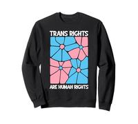 Trans Rights Are Human Rights Matisse Floral Transgender Sweatshirt