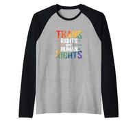 Trans Rights are Human Rights Raglan Baseball Tee