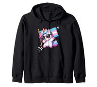 Trans Rights Are Human Rights Support Zip Hoodie