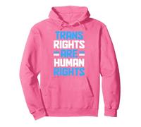 Trans Rights Are Human Rights Transgender Pride Flag LGBTQ Pullover Hoodie