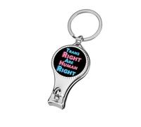 Trans Rights are Human Rights Trendy Nail Clippers Metal Heavy Duty Sharp Toenail Fingernail Cutter with Nail File