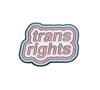 Trans Rights Enamel Pin Badge - Pride Lapel Pin for Jacket, Bag or Hat, LGBTQ+ Equality Accessory, Transgender Flag Colours, Support & Ally Gift, Inclusion & Pride Month Brooch