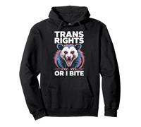 Trans Rights LGBTQ Pride Month Trans Opossum Transgender Pullover Hoodie