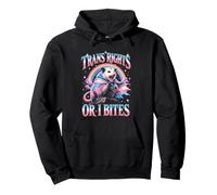 Trans Rights Or I Bites Support Transgender Flag Pullover Hoodie