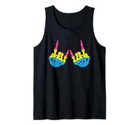Trans Rock Skeleton Hands Pride Rainbow Queer Gay CSD LGBTQ Tank Top